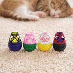 Jouet personnalisé pour chat en forme de gobelet, imprimé en 3D, multicolore et réglable, avec distributeur de friandises et nom gravé – Aide à l'alimentation lente pour animaux de compagnie – Cadeau 