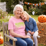 Personalized Grandma Spooky Spider Web T-shirt Sweatshirt Hoodie with Names and Title Daily Wear Halloween Gift for Mom Grandma Family