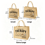 Personalized Classic Winnie the Pooh Occupational Therapy Large Capacity Jute Tote Bag with Name and Text Birthday Gift for Occupational Therapists
