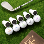 Personalised Name Initial Monogram Golf Ball Stamp and Wooden Storage Box Golf Course Accessory Birthday Sports Gift for Golf Player Lover