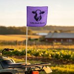 Personalized Logo Weatherproof Portable Farm Livestock Banner Flag with Text Livestock Sorting Horse Ranch Outdoor Activities Gift for Horse Farmers