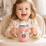 Personalized Cute Cartoon Animal Cloud Star Moon 10 oz Insulated Sippy Cup with Initial Name and Handle Baby Shower Birthday Gift for Kids
