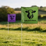 Personalized Logo Weatherproof Portable Farm Livestock Banner Flag with Text Livestock Sorting Horse Ranch Outdoor Activities Gift for Horse Farmers