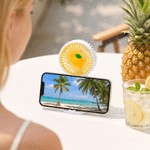 Personalised Fresh Fruit Handheld Fan with Name and Base Daily Use Outdoor Summer Travel Birthday Gift for Family Friends Kids