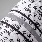 Mantellina impermeabile per cani personalizzata, con simpatica impronta di zampa e nome - Regalo di compleanno per padroni e amanti di animali