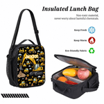 Personalized Engineering Vehicle Bulldozer Backpack Lunch Bag Pencil Case Set with Name Daily Use Back to School Gift for Kids Boys Students