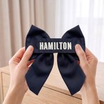 Personalized Camouflage Marine Bow Hair Clip with Embroidered Name Hair Accessories Military Retirement Gift for Military Family Girl