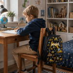 Personalized Engineering Vehicle Bulldozer Backpack Lunch Bag Pencil Case Set with Name Daily Use Back to School Gift for Kids Boys Students
