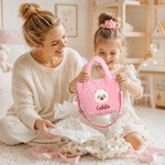 Personalized Colourful Embroidered Fantasy Unicorn Dinosaur Corduroy Crossbody Handbag with Name Birthday Gift for Kids Girls