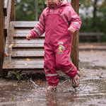 Personalisierte Matschhose mit Tiermotiven Namen | verstellbare Träger | Erstausstattung für den Kita-Start | Geschenk für Kindergartenkinder