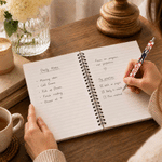 Personalized Checkered 3D-Style Character Artwork Photo A5 Portable Spiral Notebook with Name Office Use Birthday Gift for Coworkers Teachers