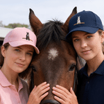 Personalized Cartoon Horse Theme Baseball Cap with Name Daily Wear Birthday Horseback Riding Gift for Horse Lovers Equestrians
