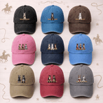Personalized Cartoon Horse Theme Baseball Cap with Name Daily Wear Birthday Horseback Riding Gift for Horse Lovers Equestrians