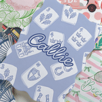 Personalized Scalloped Edge Mahjong Tile Mixer with Name or Monogram Set of 2 Mahjong Game Night Club Gift for Mahjong Lovers Players