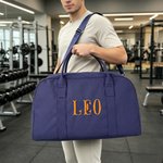 Personalised Muliticolor Embroidery Name Oxford Cloth Crossbody Duffle Bag Weekend Getaway Gym Birthday Gift for Fitness Lovers Travelers