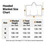Personalised Birth Flower Cartoon Reading Girl Soft Throw Hooded Blanket with Name Birthday Gift for Librarians Book Lovers