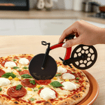 Coupe-pizza créatif multicolore personnalisé en forme de vélo, avec inscription – Ustensile de cuisine – Cadeau d’anniversaire pour les passionnés de vélo et de pizza