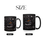 Personalised Motorbike Theme 11 oz 15 oz Ceramic Mug with Name Daily Use Birthday Gift for Motorbike Riders Biker Enthusiasts
