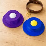 Gamelle personnalisée multicolore pour animal de compagnie, imprimée en 3D, avec nom et motif de balle, pour une alimentation lente et ludique – Cadeau d'anniversaire pour un usage quotidien destiné a