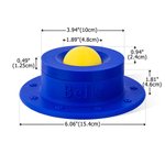 Gamelle personnalisée multicolore pour animal de compagnie, imprimée en 3D, avec nom et motif de balle, pour une alimentation lente et ludique – Cadeau d'anniversaire pour un usage quotidien destiné a