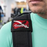 Gepersonaliseerd geborduurd BCD-identificatielabel met zeemeermin-duikvlag en naam – verjaardagscadeau voor liefhebbers van duiken