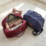 Personalised Muliticolor Embroidery Name Oxford Cloth Crossbody Duffle Bag Weekend Getaway Gym Birthday Gift for Fitness Lovers Travelers