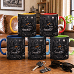 Personalised Motorbike Theme 11 oz 15 oz Ceramic Mug with Name Daily Use Birthday Gift for Motorbike Riders Biker Enthusiasts
