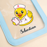 Personalized Cute Duck Waterproof Phone Bag with Name Outdoor Activities Use Beach Party Birthday Gift for Friend Family