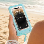 Personalized Cute Duck Waterproof Phone Bag with Name Outdoor Activities Use Beach Party Birthday Gift for Friend Family