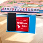 Personalized Chinese Dragon Space-Saving Foldable Mahjong Card Holder with Text Mahjong Table Accessory Family Gathering Gift for Mahjong Lovers