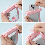 Personalized Cute Duck Waterproof Phone Bag with Name Outdoor Activities Use Beach Party Birthday Gift for Friend Family
