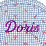 Juego de 3 piezas: mochila escolar, bolsa para el almuerzo y bolsa de almacenamiento con diseño de cuadrícula y lazo personalizado, con nombre bordado. Regalo de vuelta al cole y de cumpleaños para ni