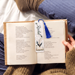 Personalized Vintage Birth Flower Book Butterfly Bookmark with Name and Tassel Reading Souvenir Birthday Gift for Book Lovers Bookworms