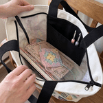 Bolso tote personalizado con nombre efecto 3D y diseño de punto y ganchillo regalo de Navidad y cumpleaños para abuelas