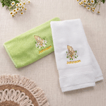 Personalized Praying Hands Rose Cross Embroidered 100% Cotton Hand Towel with Name Birthday Baptism Gift for Pastor