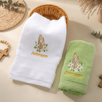 Personalized Praying Hands Rose Cross Embroidered 100% Cotton Hand Towel with Name Birthday Baptism Gift for Pastor