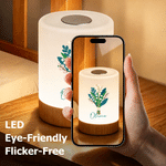 Personalized Illustration Birth Flower Dimmable Color-Changing Touch Control Night Light with Name and Remote Bedroom Decor Birthday Gift for Women 9