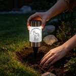 Personalized Exquisite Pigeon Butterfly Floral Solar Garden Light with Name and Text Cemetery Garden Memorial Gift for Bereaved Families 5