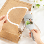 Personalized Birth Flower Butterfly Cartoon Character Photo Hair Brush with Name Anniversary Birthday Gift for Girlfriend Bridesmaid Woman
