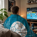 Personalized Handball Coach Glitter Design Soft Throw Blanket with 1-16 Names and Text Home Decor End-Of-Season Appreciation Gift for Coach