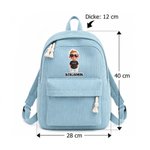 Personalisierter Cord Kinderrucksack mit Foto-Avatar & Namen | Schul- & Kindergartenrucksack | Einschulung & Geburtstag Geschenk für Mädchen & Jungen