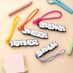 Individuell gestalteter Schlüsselanhänger mit Graffiti-Buchstaben im 3D-Druck mit Namen – Rucksack-Dekoration – Geschenk zum Schulanfang für Kinder und Schüler
