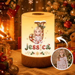 Personalized 3D-Effect Artwork Cartoon Character Dimmable Touch Control LED Night Light with Name Bedroom Decor Christmas Gift for Children