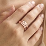 Personalized I Fucking Love You Sterling Silver Open Ring with Engraved Text and Card Dainty Jewelry Birthday Anniversary Gift for Couple