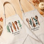 Set de Delantal y Guantes de Pastelería Acuarela Personalizados con Nombre Regalo de Cumpleaños para Madres Amantes de la Pastelería