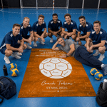 Personalized Handball Coach Glitter Design Soft Throw Blanket with 1-16 Names and Text Home Decor End-Of-Season Appreciation Gift for Coach