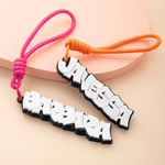 Individuell gestalteter Schlüsselanhänger mit Graffiti-Buchstaben im 3D-Druck mit Namen – Rucksack-Dekoration – Geschenk zum Schulanfang für Kinder und Schüler
