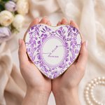Personalized Exquisite Toile De Jouy Style Jewellery Dish with Initials and Date Anniversary Engagement Wedding Gift for Couple