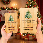 Personalised Christmas Tree Mahjong Love Heart Phone Holder with Name Year and Text Daily Use Birthday Christmas Gift for Family Mahjong Lover