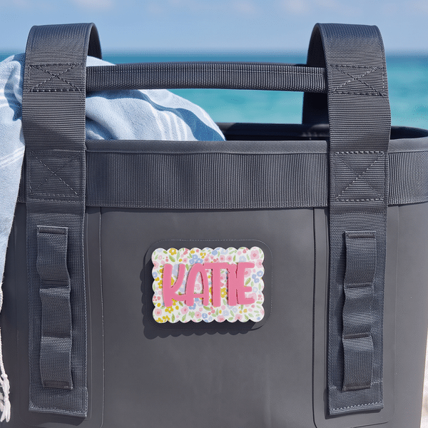Personalized Multicolour Acrylic Colourful Text Hook-And-Loop Bag Patch Daily Use Beach Trip Birthday Gift for Woman Teacher